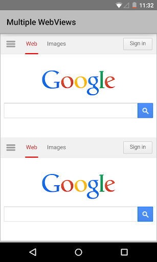 Android Sistem Web Görünümü ekran görüntüsü