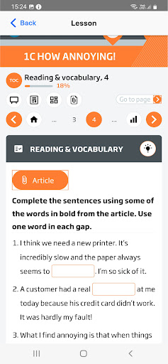 Pearson English Connect ekran görüntüsü