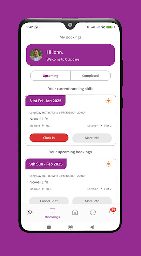Qbix Care App ekran görüntüsü