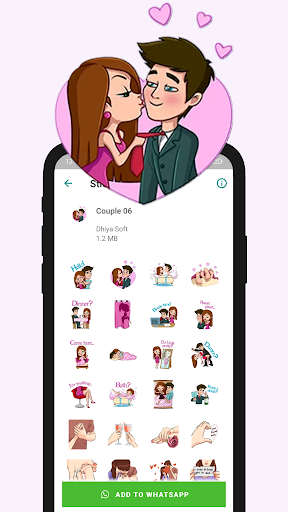 456+ Cute Couple Stickers ekran görüntüsü