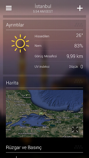 Yahoo Hava Durumu ekran görüntüsü