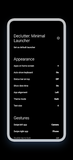 Declutter: Minimal Launcher ekran görüntüsü