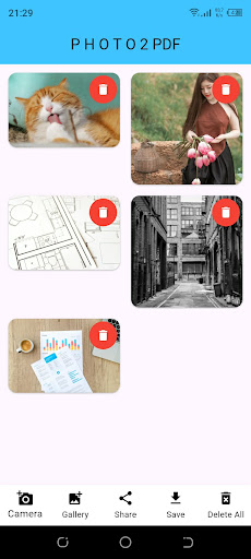Convert photos to PDF ekran görüntüsü