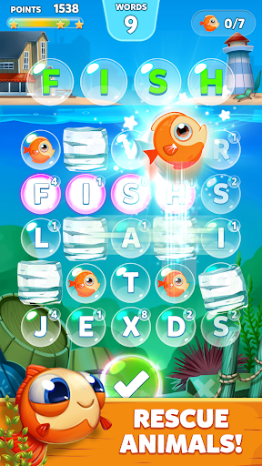 Bubble Words: Kelime oyunu ekran görüntüsü