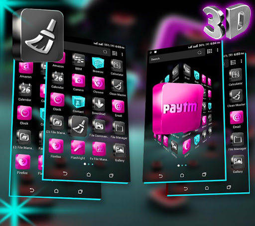 3D Icon Launcher Theme ekran görüntüsü
