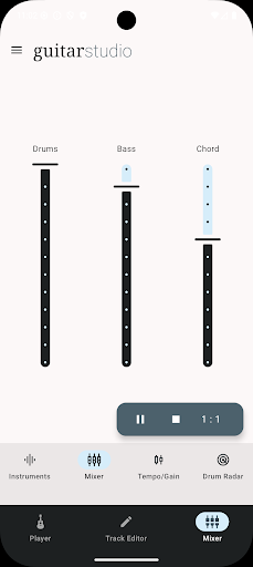 guitar studio - chord progress ekran görüntüsü