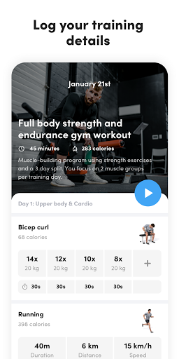 Virtuagym - Sağlık ve Fitness ekran görüntüsü