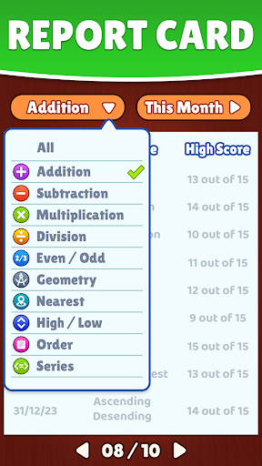 Math Games - Practice Quizzes ekran görüntüsü