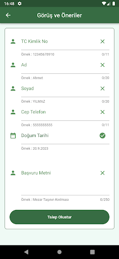 Bursa Mezarlık Bilgi Sistemi ekran görüntüsü
