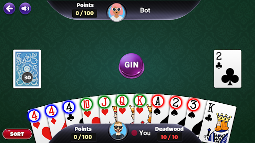 Gin Rummy Classic - Offline ekran görüntüsü