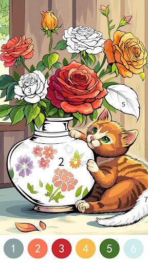 Vivid Color Paint By Number ekran görüntüsü