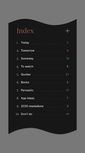 Pentastic - Minimal Todo Lists ekran görüntüsü