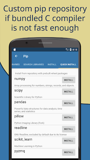 Pydroid 3 - IDE for Python 3 ekran görüntüsü