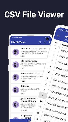 CSV File Viewer ekran görüntüsü