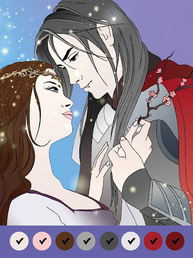 Fantasy Coloring by Numbers ekran görüntüsü