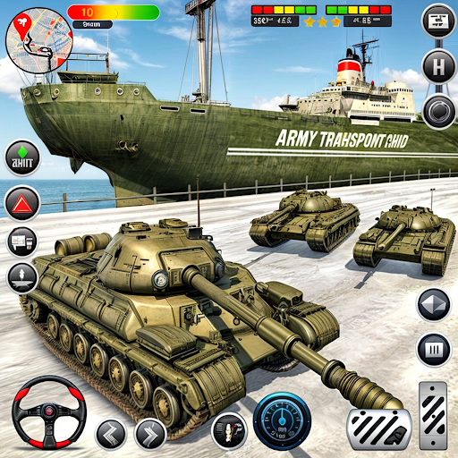 Army Transport Tank Ship Games ekran görüntüsü