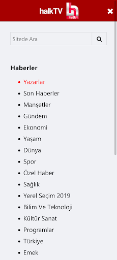 Halk TV ekran görüntüsü