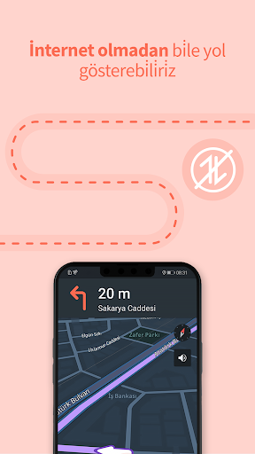 Karta GPS: offline navigasyon ekran görüntüsü