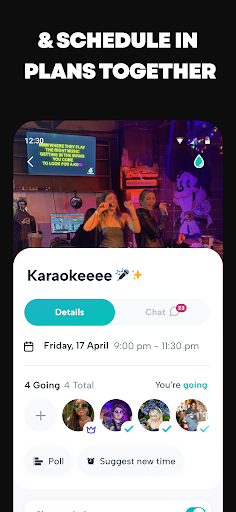 Howbout: shared calendar ekran görüntüsü