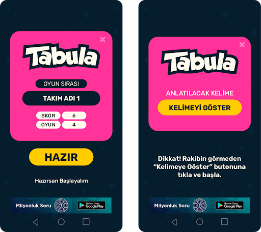 Tabula -Tabu Kelime Oyunu 2025 ekran görüntüsü