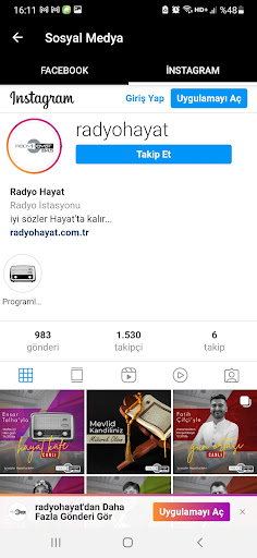 Radyo Hayat ekran görüntüsü