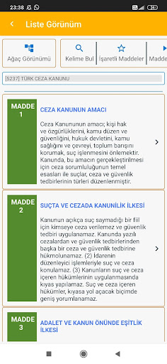 Türk Ceza Kanunu ekran görüntüsü