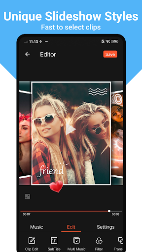 Müzik Fotoğraflı Video Yapıcı ekran görüntüsü