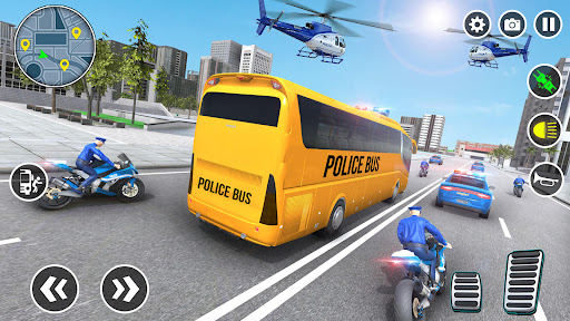 Bus Simulator 3D Police Games ekran görüntüsü