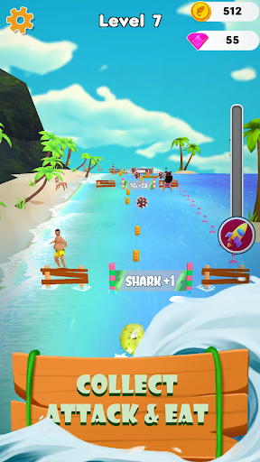 Shark 3d: shark attack game ekran görüntüsü