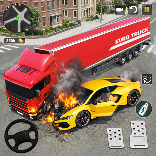 Car Crash Sürüş simülatörü 3D