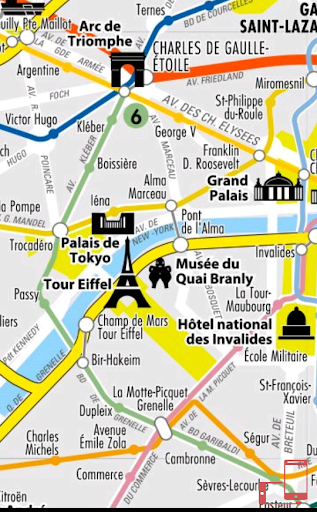 Paris metro transportation map ekran görüntüsü