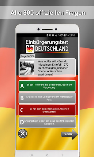 Einbürgerungstest 2024 ekran görüntüsü
