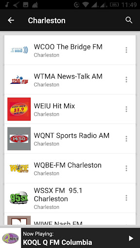 South Carolina Radio Stations ekran görüntüsü