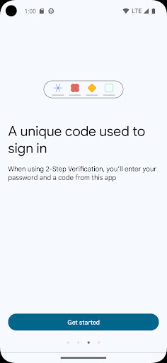 Google Authenticator ekran görüntüsü