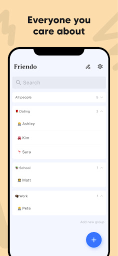 Friendo - Friend Notes & Plan ekran görüntüsü