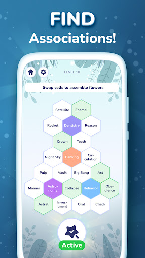 Hexa Words: Sort Associations ekran görüntüsü