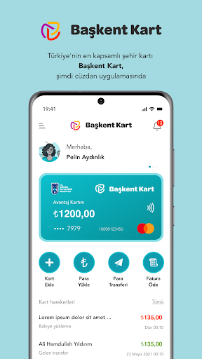 Başkent Kart ekran görüntüsü