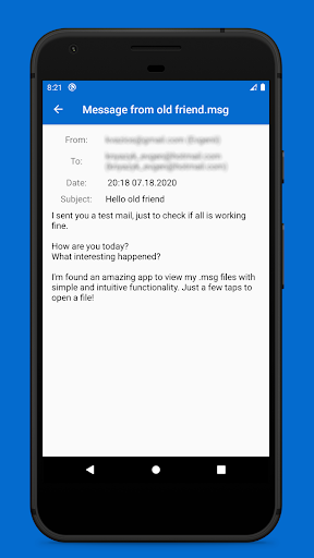 MSG EML File Viewer & Reader ekran görüntüsü