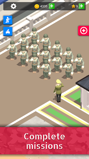 Idle Army Base: Tycoon Game ekran görüntüsü