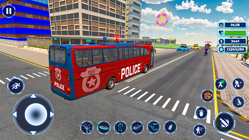 Bus Simulator Police Robot Car ekran görüntüsü