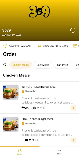 3by9 Restaurant ekran görüntüsü