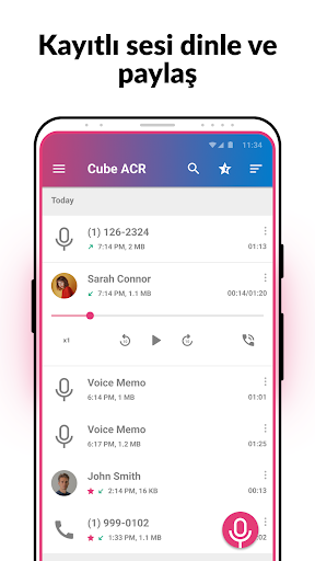 Arama Kaydedici - Cube ACR ekran görüntüsü