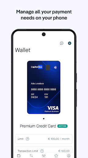 CapitalBox Business Account ekran görüntüsü