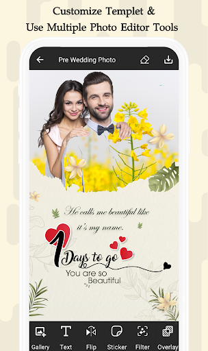 Pre Wedding Photo Editor ekran görüntüsü