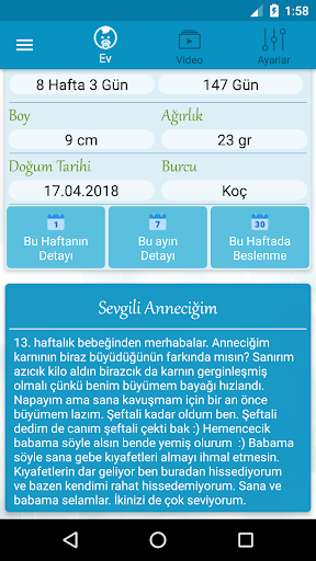 Hamilelik Takibi ekran görüntüsü