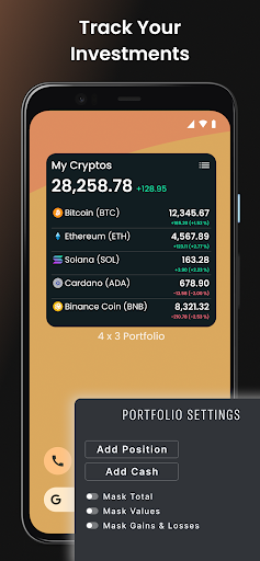 Crypto Widget ekran görüntüsü