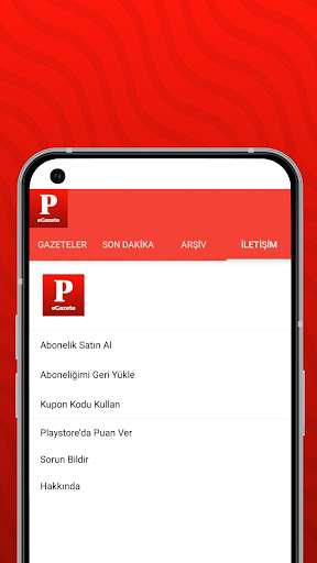 Posta eGazete ekran görüntüsü