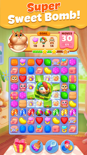 Pet Candy Puzzle - Maç 3 ekran görüntüsü