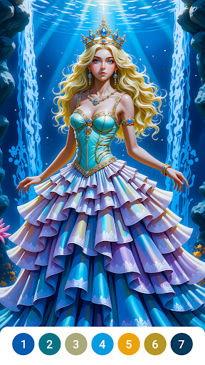 Gown Dress Paint by Numbers ekran görüntüsü
