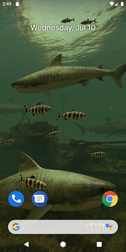 Sharks 3D - Live Wallpaper ekran görüntüsü